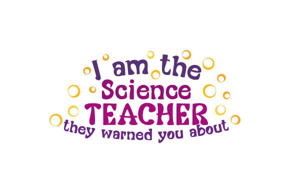 A Bold, Playful Science Teacher Embroidery Design