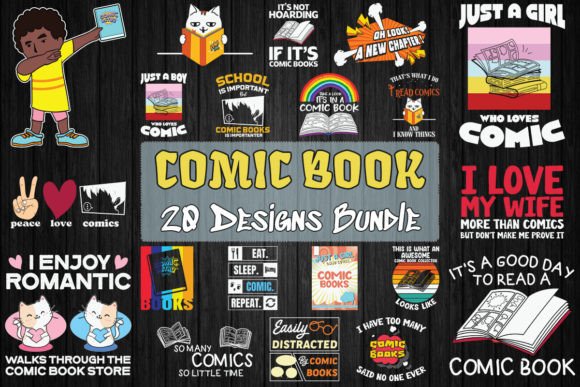 A Designer's Take on the Comic Book Bundle 20 Designs