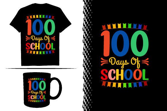 A Designer’s Take on the 100 Days of School T Shirt Design