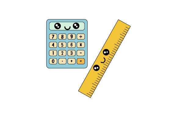 A Kawaii Calculator and Ruler Design for Real Embroidery Projects