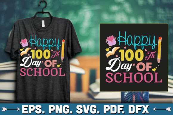 Evaluating the Happy 100th Day of School Embroidery Design