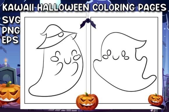 Reviewing the Kawaii Halloween Coloring Page for Embroidery