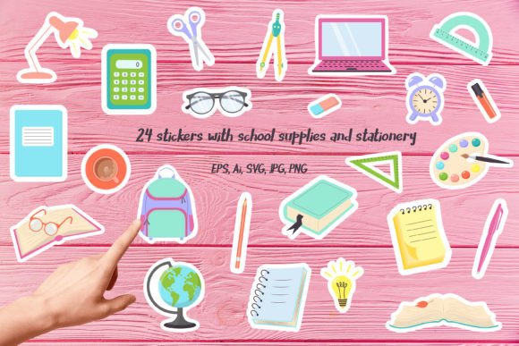 Stickers with School Supplies: A Designer's Practical Review
